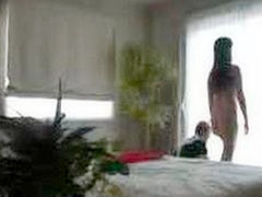 Japanese Schoolgirl Playing with Her Pussy Forked by Herself