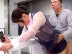 Japanese slut's wet XXX desk nippon p-rn filled with big dick.